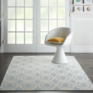 Calabas CLB05 Light Blue/Cream Area Rug by Nourison Main Image