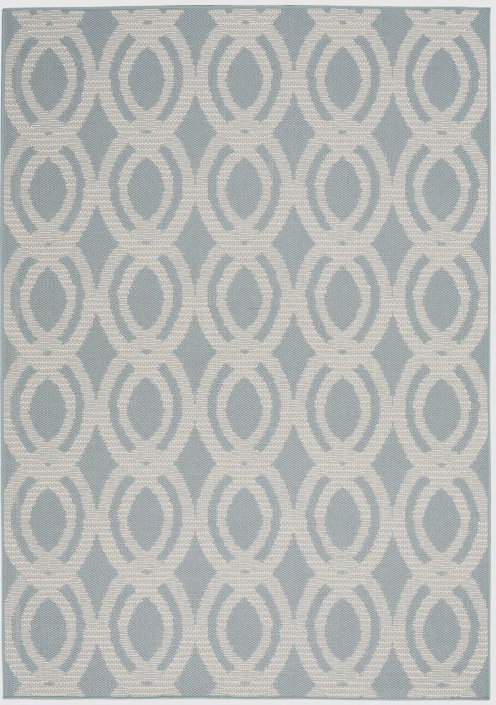 Calabas CLB05 Light Blue/Cream Area Rug by Nourison Main Image