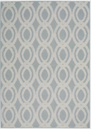 Calabas CLB05 Light Blue/Cream Area Rug by Nourison Main Image