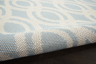 Calabas CLB05 Light Blue/Cream Area Rug by Nourison Main Image