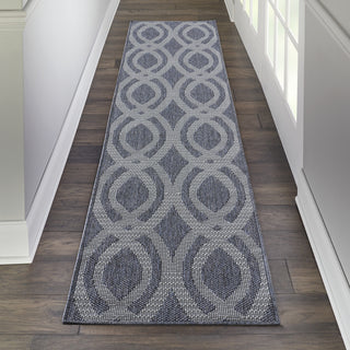 Calabas CLB05 Slate/Light Blue Area Rug by Nourison Main Image