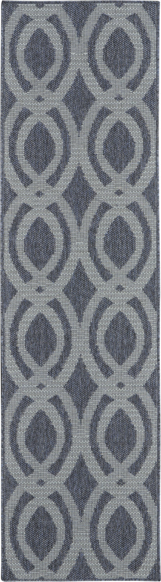 Calabas CLB05 Slate/Light Blue Area Rug by Nourison Main Image