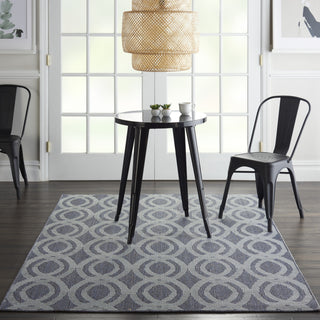 Calabas CLB05 Slate/Light Blue Area Rug by Nourison Main Image