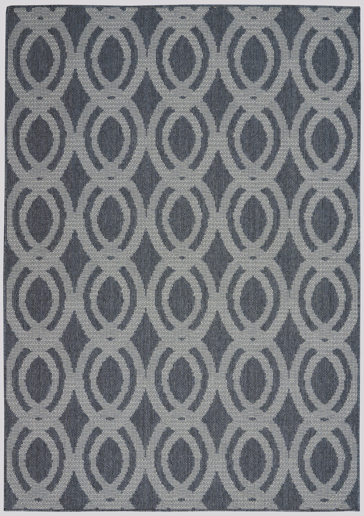Calabas CLB05 Slate/Light Blue Area Rug by Nourison Main Image