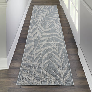 Calabas CLB06 Light Blue/Cream Area Rug by Nourison Main Image