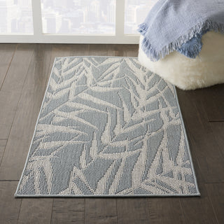 Calabas CLB06 Light Blue/Cream Area Rug by Nourison Main Image