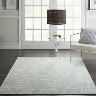 Calabas CLB06 Light Blue/Cream Area Rug by Nourison Main Image