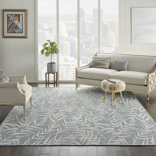 Calabas CLB06 Light Blue/Cream Area Rug by Nourison Main Image