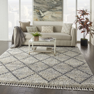 Scandinavian Shag SCN01 Silver Grey Area Rug by Nourison Main Image