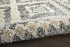 Nourison Scandinavian Shag SCN02 Grey/Ivory Area Rug Texture Image