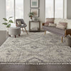 Scandinavian Shag SCN02 Ivory/Grey Area Rug by Nourison Main Image