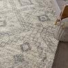 Nourison Scandinavian Shag SCN02 Ivory/Grey Area Rug Detail Image