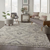 Scandinavian Shag SCN02 Ivory/Grey Area Rug by Nourison Main Image