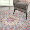 Passion PSN22 Grey/Multicolor Area Rug by Nourison Detail Image
