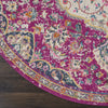 Passion PSN22 Pink Area Rug by Nourison Corner Image