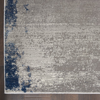 Imprints IMT01 Grey/Navy Area Rug by Nourison Corner Image