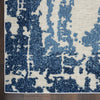 Imprints IMT04 Ivory/Blue Area Rug by Nourison Corner Image
