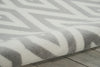Nourison Grafix GRF18 White/Grey Area Rug Texture Image