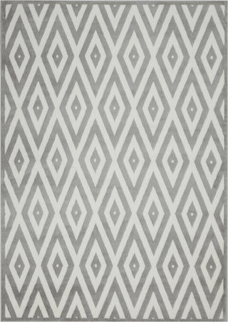 Nourison Grafix GRF18 White/Grey Area Rug Main Image