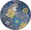 Passion PSN17 Blue Area Rug by Nourison