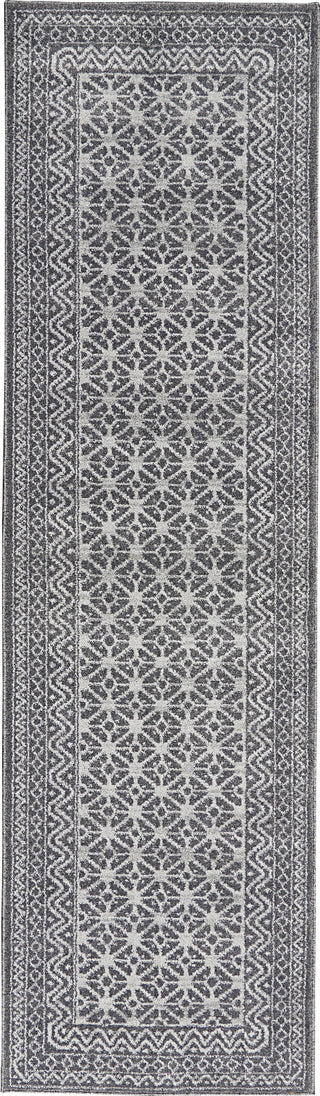 Royal Moroccan RYM02 Charcoal/Silver Area Rug by Nourison Main Image