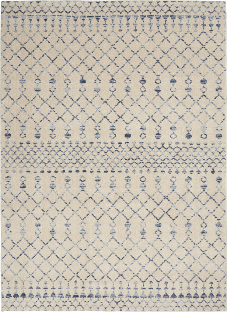 Royal Moroccan RYM03 Beige Blue Area Rug by Nourison Main Image
