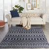 Royal Moroccan RYM03 Navy/Grey Area Rug by Nourison Room Scene Featured