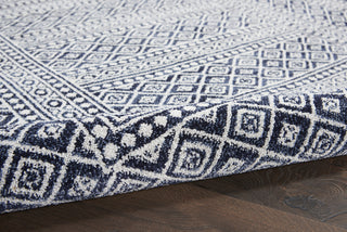 Royal Moroccan RYM04 Navy/Grey Area Rug by Nourison Pile