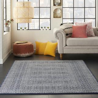 Royal Moroccan RYM04 Navy/Grey Area Rug by Nourison Room Scene 2