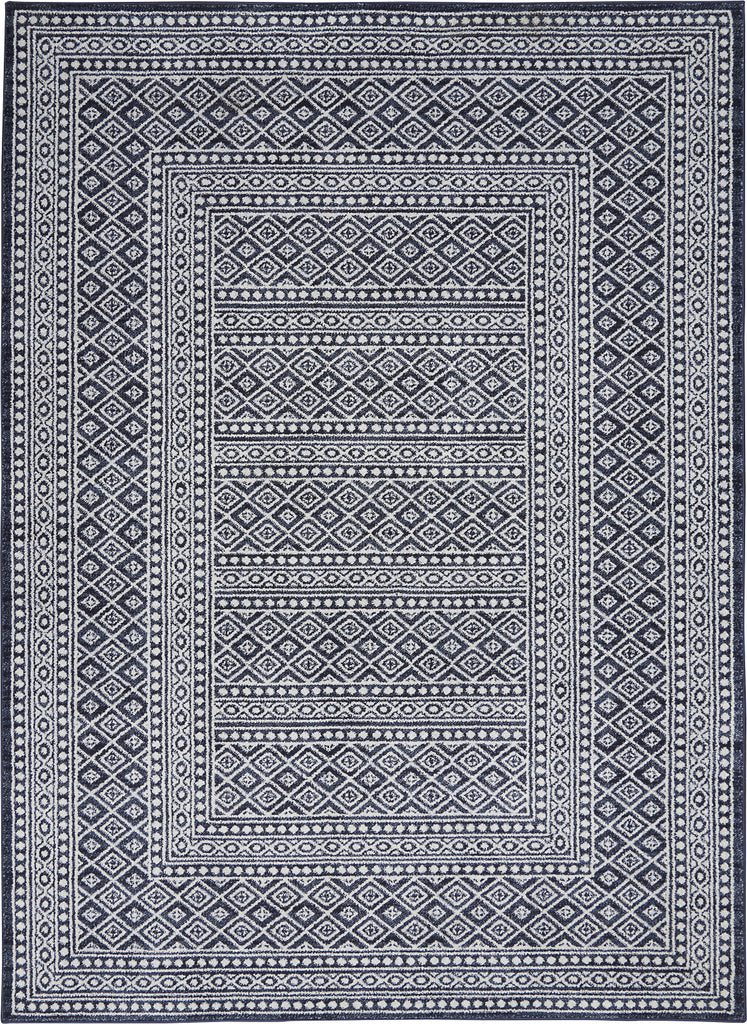 Royal Moroccan RYM04 Navy/Grey Area Rug by Nourison Main Image