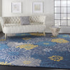 Passion PSN17 Blue Area Rug by Nourison Room Image Feature