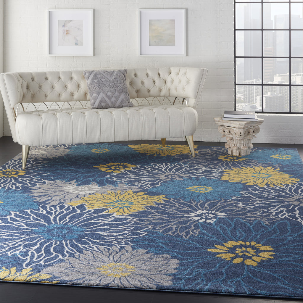 Passion PSN17 Blue Area Rug by Nourison Room Image Feature