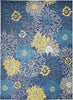 Passion PSN17 Blue Area Rug by Nourison
