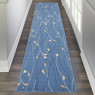 Grafix GRF15 Light Blue Area Rug by Nourison Texture Image