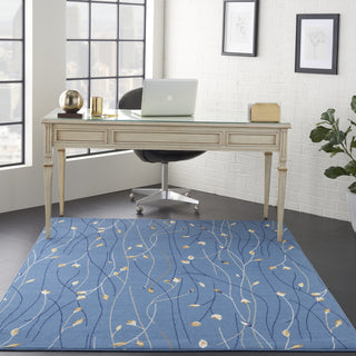 Grafix GRF15 Light Blue Area Rug by Nourison Texture Image Feature