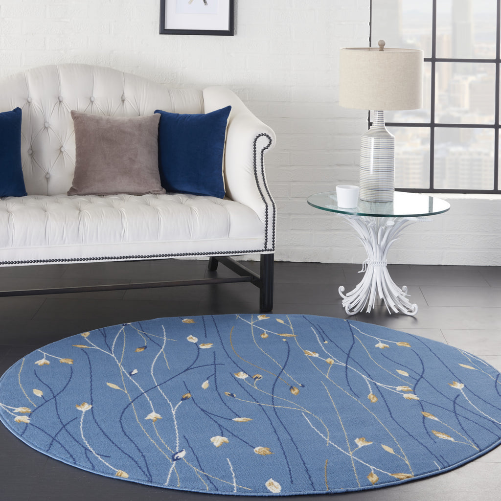 Grafix GRF15 Light Blue Area Rug by Nourison – Incredible Rugs and Decor