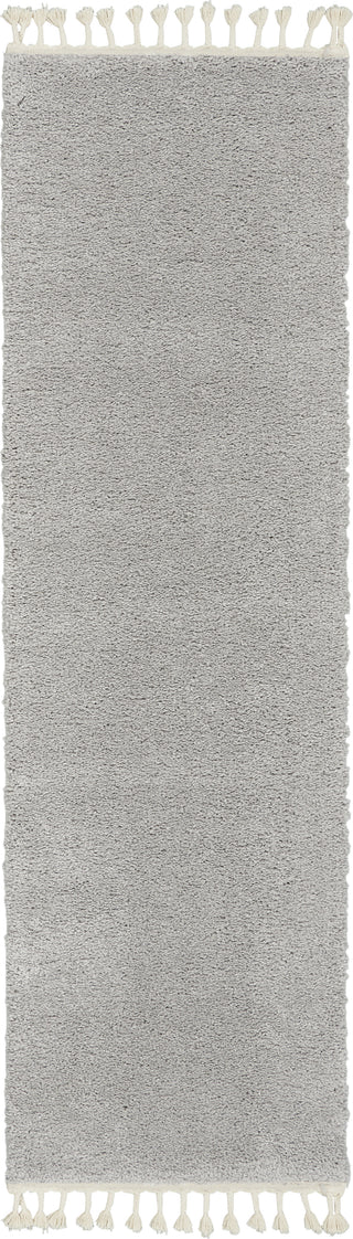 Diamond Trellis Shag DMT04 Lt Grey Area Rug by Nourison