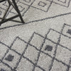 Diamond Trellis Shag DMT02 Grey/Slate Area Rug by Nourison Detail Image