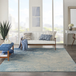 Passion PSN10 Navy/Light Blue Area Rug by Nourison