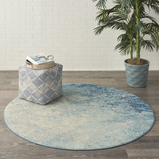 Passion PSN10 Navy/Light Blue Area Rug by Nourison