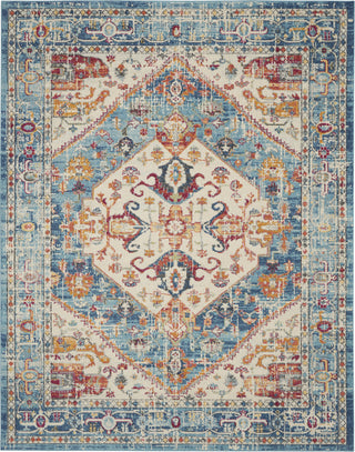 Nourison Passion PSN23 Ivory/Light Blue Area Rug