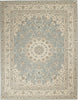Living Treasures LI15 Aqua/Ivory Area Rug by Nourison main image