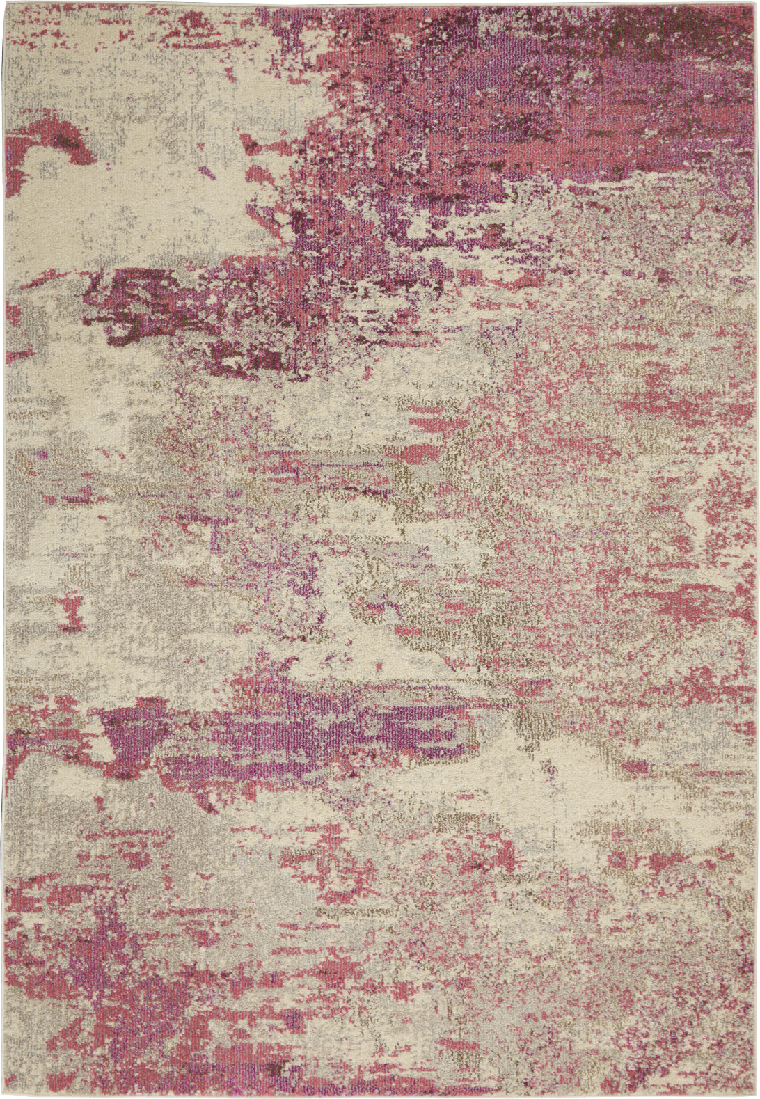 Celestial CES02 Ivory/Pink Area Rug by Nourison Main Image