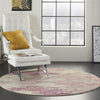 Celestial CES02 Ivory/Pink Area Rug by Nourison Room Scene 3