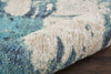 Nourison Abstract Shag ABS01 Blue Area Rug Texture Image