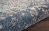 Nourison Abstract Shag ABS02 Slate Blue Area Rug Texture Image