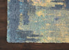 Nourison Abstract Shag ABS03 Multicolor Area Rug Corner Image