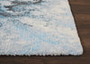 Nourison Abstract Shag ABS04 Blue Multicolor Area Rug Detail Image