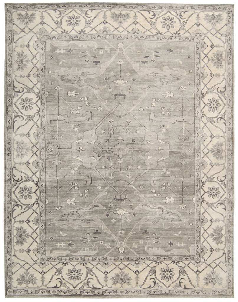 Nourison Aldora ALD01 Silver Hand Knotted Area Rug