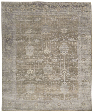 Nourison Aldora ALD07 Pewter Hand Knotted Area Rug